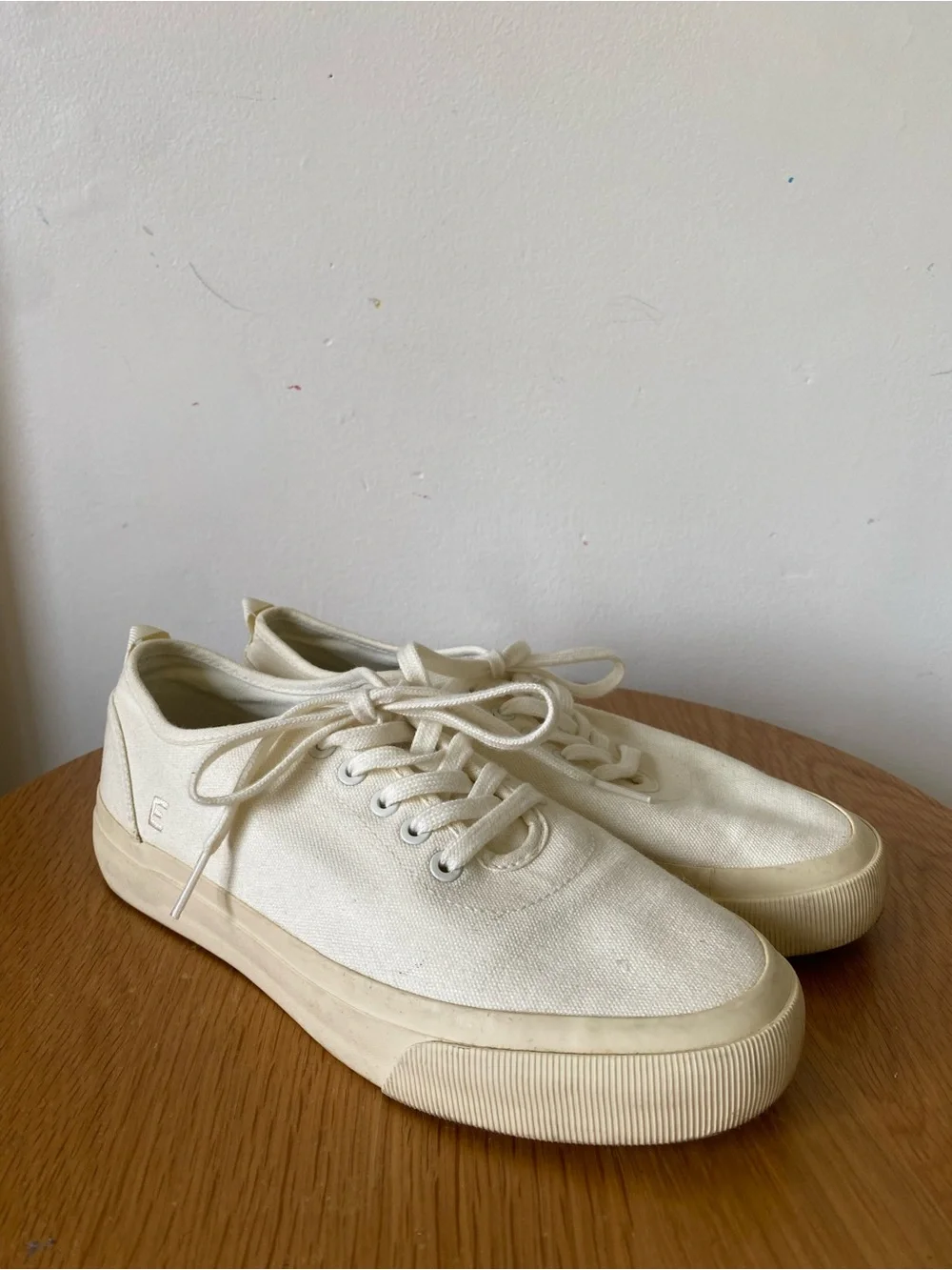 Everlane Women’s Canvas Low-Top Sneakers in Cream
